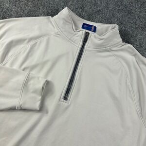 Stitch Golf Quarter Zip Pullover Mens L Gray Long Sleeve Performance Sweater